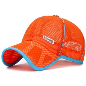 Outdoor Sport Hat Cap Quick Dry Outdoor Kinderen Zomer Camping Zonnehoed Pet Chapeu Hollow Mesh Caps voor Meisje jongen