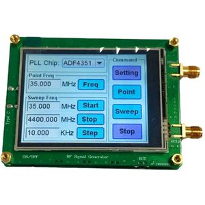 35-4400M ADF4351 Rf Signaal Bron Signaal Generator Wave/Punt Frequentie Druk Sn Lcd Display Control