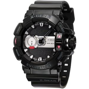 X-GEAR Digitale Mannen Pols Horloges Waterdicht Cool Man Zwart Wit Elektronische Horloges Luxe Beroemde Horloge Sport Mannelijke 3740 Relogio