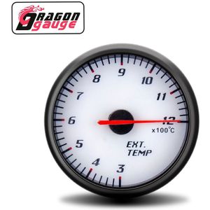 「 Dragon 」 60Mm Toerenteller Boost Voltmeter Air Fuel Ratio Egt Gauge Vacuüm Water Temp Olie Druk Olie Temp auto Gauge Voor 12V Auto