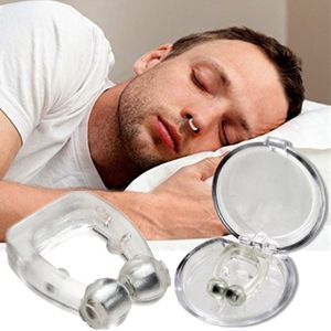 Anti Snurken Siliconen Neus Clip Magnetische Stop Snurken Nose Clips Anti-Snurken Apneu Slapen Aid Apparaat Gezondheidszorg