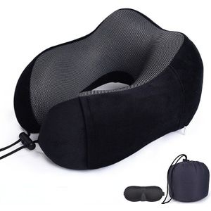 U-vormige Slapen Vliegtuig Kussen Cervicale Gezondheidszorg Beddengoed Traagschuim Nek Kussens Soft Travel Kussen Massage Nekkussen