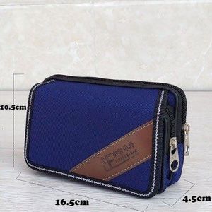 Universal Canvas Horizontal package Mobile Phone Bag For Samsung/iPhone/Huawei/HTC/LG/Xiaomi Wallet Belt Waist Case Pouch Pocket