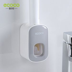 Ecoco Volledig Automatische Knijpen Tandpasta Artefact Set Knijper Zuig Muur Tandenborstel Rack Druk Type Tandpasta Thuis Opslag