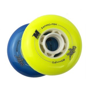 Japy Skate Powerslide Evo Matter Wielen Geel 72 76 Mm F1/Geel 80 Mm Blauw F0 Slalom Remmen Roller schaatsen Banden Seba Igor