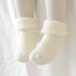 Antislip Dikke Baby Kids Sokken Winter Met bont Zachte Warme Sokken voor Kinderen Jongens Meisjes Thermische Vloer Baby sokken Katoen