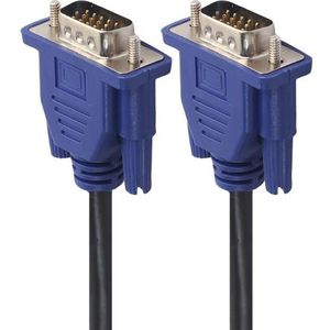 1.5M/3M/5M Vga Verlengkabel Hd 15 Pin Male Naar Male Vga Kabels Cord draad Lijn Koperen Kern Voor Pc Computer Monitor Projector