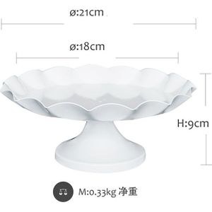 Transhome Witte Cake Stand Metalen Dessert Tafel Hoge Cake Tray Kerst Verjaardagsfeestje Macaron Cupcake Rack Stand Voor Bruiloft