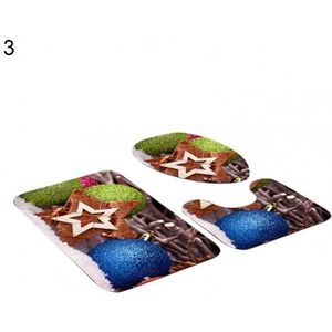 Badmat sets, 3 stuks Sterrenhemel Print Home Decoratief Antislip