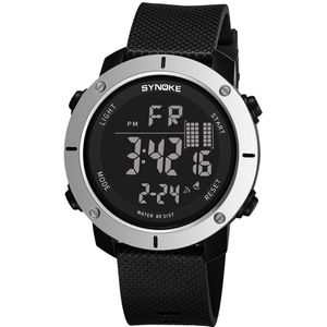 SYNOKE Mannen Horloge Multifunctionele 50 M Waterdichte LED Dubbele Action Sport Horloges Digitale Horloge Relogio Sport Masculino