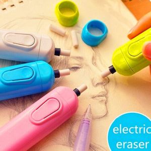 Creatieve Kind Elektrische Gum Automatische Batterij Operated Rubber Kleur Basisschoolleerlingen Briefpapier Voor Art Tekening