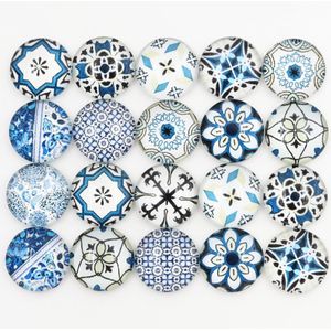 50 Stks/partij 12 Mm Foto Glas Cabochons Gemengde Kleur Cabochons Voor Armband Oorbellen Ketting Bases Settings-E5-04