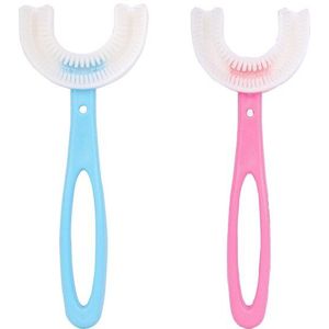 Baby Tandenborstel U-Vormige Handleiding U-Vormige Tandenborstel 2-3-6-12 Jaar Oude Baby zachte Wol Siliconen Automatische Elektrische Tandenborstel