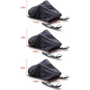 Waterdichte Winter Sneeuwscooter Stofkap Trailerable Slee Coveranti-Uv All-Purpose Outdoor Verstelbare Touw Motorcycle Cover