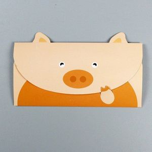 2 Stks/partij Creatieve Schattige Dieren Panda Hond Stijl Papier Kraft Envelop Koreaanse Wenskaart Briefpapier Levert 03226