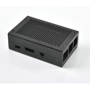 Voor Raspberry Pi 3 Case Zwarte Aluminium Behuizing Case Met 5 V/2.5A Voeding Met Koellichaam Metalen cas Kit