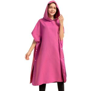 Microfiber Snel Droog Wetsuit Veranderende Gewaad Poncho Handdoek Met Kap Voor Zwemmen, Strand, Lichtgewicht, Beach Surf Poncho