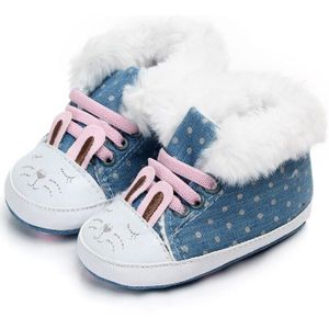 Baby Meisjes Laarzen Winter Pasgeboren Schoenen Warm Dot Print baby Snowboots Plus Fluwelen Baby Schoenen