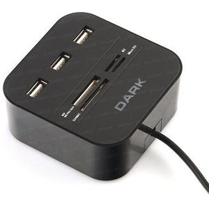 Dark M202 Usb Microsd/Sd/Mmc/M2/Ms Pro Duo Kaartlezer (Dk-ac-202)