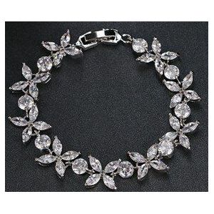 Emmaya Luxe Rose/Wit Goud Kleur Armbanden Armbanden Cubic Zirkoon Bruiloft Armbanden voor Vrouwen Nieuwjaar