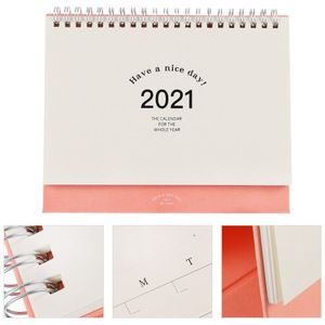 1 Pc Home Office Desktop Kalender Papier Permanent Flip Kalender