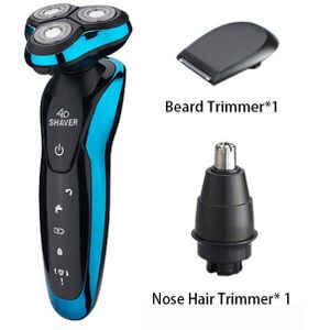 Elektrische Scheerapparaat Scheermes Baard Neus Trimmer Trimer Scheren Machine Voor Mannen Barbeador Oplaadbare Wasbare Nat Droog Waterdicht