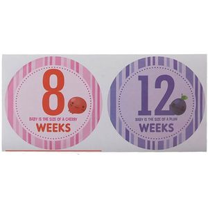 16 Stks/set Zwangerschap Milestone Stickers Vrouwen Fotografie Wekelijkse Buik Kleding Stickers Week 8 - Week 40