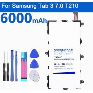 Gukeedianzi T4000E 6000 Mah Batterij Voor Samsung Galaxy Tab 3 7.0 Sm T210 T211 T215 Gt P3210 P3200 Lithium Tablet pc Batterijen