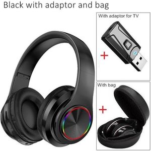 Tv Helm B39 Draadloze Hoofdtelefoon Opvouwbaar Bluetooth Headset Pc Tablet Bluetooth Adapter Waterdichte Oortelefoon Tas Gaming Tv Muziek