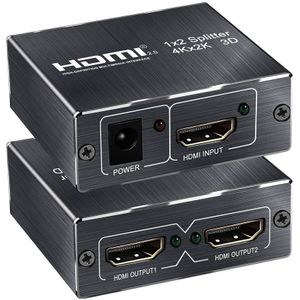 4K 60Hz HDMI Splitter 2.0 HDMI 2.0 Splitter 1x2 Splitter HDMI 2.0 4K ondersteuning HDCP 1.4 UHD Versterker Voor PS4 Projector