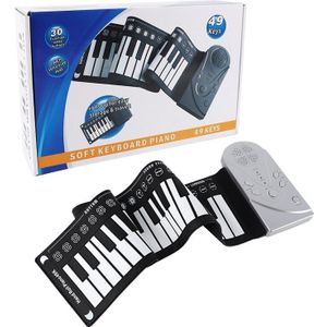 Draagbare Roll-Up Keyboard Piano 49-Key Elektronische Kinderen Hand Gerold Toetsenbord