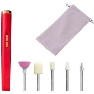 Elektrische Nail Boor Machine Set Professionele Manicure Machine Nail Pedicure Boor Bestand Opladen Mill Cutter Nail Buffer Polijstmachine
