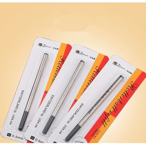 6 Pcs Pimio Picasso Roller Pen Inkt Vullingen, schroef Type 0.7 Mm-Zwarte Kleur Voor Alle Picasso Rollerball Pennen