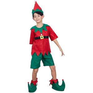 Jongens Kerst Elves Cosplay Kostuums Xmas Kinderen Kind School Party Prestaties Genius Elf Kleding Sets Funny Kids Outfit