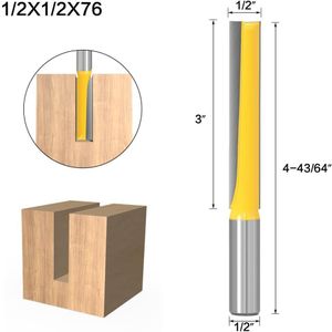 1 Pc 12 Mm 1/2 Inch Schacht Lange Reinigen Bodem Graveren Bit Vhm Router Bit Houtbewerking Gereedschap cnc Frees Endmill