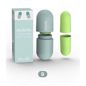 1 Pairs Capsule Oordopjes Super Geluiddichte Slaap Slaapzaal Anti-Snurken Artefact Memory Foam Oordopjes Pillendoosje Anti-geluid oordopje