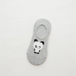 Zomer Herfst Vrouwen Meisje Siliconen Gel Boot Sokken Antislip Antislip Cartoon Panda Onzichtbare Sokken Slippers Zomer Anti-slip Sokken
