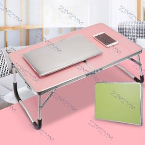 Dubbele Vouwen Computer Tafel Notebook Stand Houder Bed Sofa Laptop Tafel Draagbare Studie Tafel Bureau Meubelen