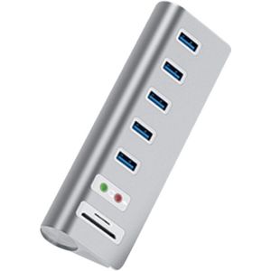 USB3.0 Docking Station Multifunctionele Interface USB3.0 + Audio Interface + Tf/Sd Dual Card Slot 7 Poort hub