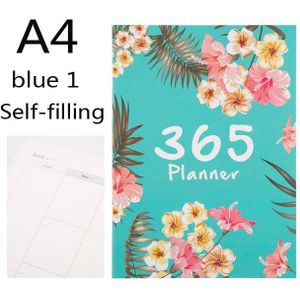 A4 Grote 365 Self-vulling Kawaii Planner Notebook 12 Maand Agenda Chinese Planner Office Schoolbenodigdheden 365 Planner