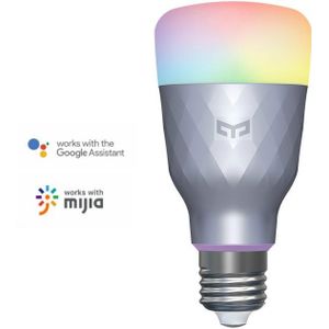 Release Yeelight 1SE Smart Led Lamp E27 6W Rgb Spraakbesturing Kleurrijke Licht Voor Google Thuis Werk voor Mijia