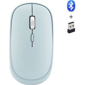 4.0 Bluetooth Draadloze Muis Met 2.4G Usb Optische Mause Mini Kantoor Gaming Muizen 1600 Dpi Voor Pc Laptop Notebook computer