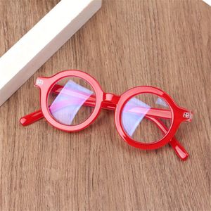 Longkeeper Kids Vintage UV400 Spektakel Ronde Brilmontuur Computer Gaming Clear Lens Uv Anti Blauw Licht Klinknagel Brillen