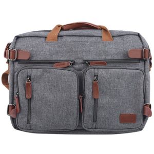 17 Inch Convertible Aktetas Mannen Zakelijke Handtas Messenger Tas Toevallige Laptop Multifunctionele Reistassen Voor Man Grote XA161ZC