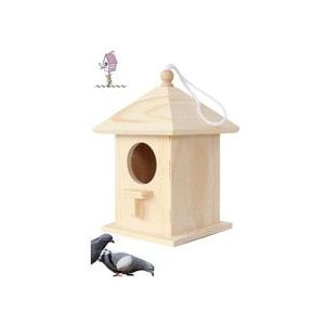 Houten Nestelen Nest Doos Vogel Huis Kleine Wilde Vogels Pimpelmees Robin Sparrow Garde Houten Birdhouse Massief Hout Houten Vogelhuisje