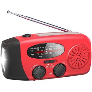 Hoge Gevoeligheid Clear Volume Radio Multifunctionele Radio Hand Crank Solar Usb Opladen Fm Am Wb Noaa Weather Radio