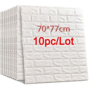 70*77 3D Baksteen Muurstickers Diy Zelf Garenloos Decor Foam Waterdichte Wandbekleding Behang Voor Tv Achtergrond Kids woonkamer