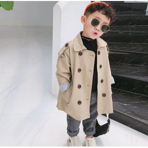 Herfst Koreaanse Stijl Mode Jongens Oversized Geul Jassen Kids Losse Gestreepte Patchwork Lange Jassen Kinderen Outwears