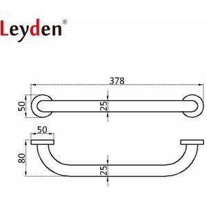 Leyden 30-50 cm Olie Gewreven Brons Grab Bar Veiligheid Handvat Muurbevestiging Koper Leuning Bar voor Badkamer Handvat badkamer Accessoires