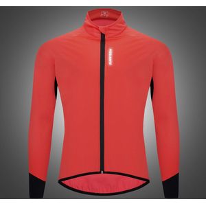 Wosawe Winddicht Reflecterende Mtb Fietsen Jassen Waterafstotend Warm Fiets Kleding Hoge Kraag Vrouwen Mannen Windjack